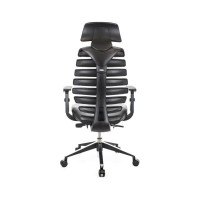 Кресло Everprof Ergo Black экокожа черный EP-Ergo PU Black