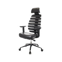 Кресло Everprof Ergo Black экокожа черный EP-Ergo PU Black