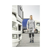 Хлопковая толстовка HOEGERT TECHNIK NIERS, серая, размер M HT5K379-M