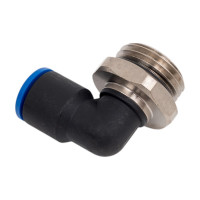 Фитинг L-образный 10 мм с наружной металлической резьбой G1/2" CDC Pneumatics PL 10G04