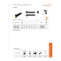 Резец проходной с мех. креп. шестигранной пл-ны 20 х 20 х 125 MWLNR 2020 K06 Русский Инструмент ri.152.257
