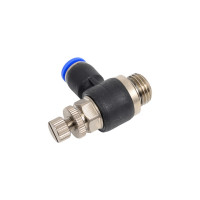 Дроссель с обратным клапаном 6 мм G1/4" CDC Pneumatics NSC 06G02