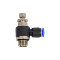 Дроссель с обратным клапаном 6 мм G1/4" CDC Pneumatics NSC 06G02