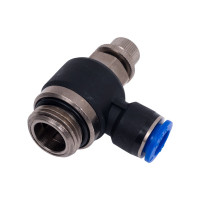 Дроссель с обратным клапаном 10 мм G1/2" CDC Pneumatics NSC 10G04