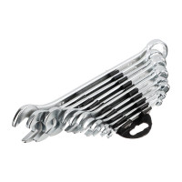 Набор комбинированных оцинкованных ключей РОКОТ в пластиковом подвесе 6, 8, 10, 11, 12, 13, 14, 17, 19, 22 мм 736-012