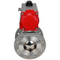 Шаровой кран DN.ru межфланцевый КШмФП.316.200 Ду80 Ру16, с пневмоприводом DA-083 D160-01911