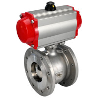 Шаровой кран DN.ru межфланцевый КШмФП.316.200 Ду80 Ру16, с пневмоприводом DA-083 D160-01911