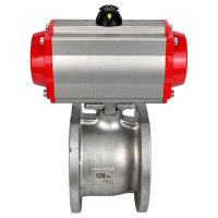 Шаровой кран DN.ru межфланцевый КШмФП.316.200 Ду80 Ру16, с пневмоприводом DA-083 D160-01911