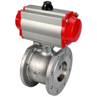 Шаровой кран DN.ru межфланцевый КШмФП.316.200 Ду80 Ру16, с пневмоприводом DA-083 D160-01911