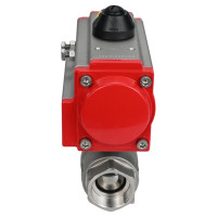 Кран шаровой DN.ru КШМП.316.230-ISO Ду15 Ру63 с пневмоприводом D160-01521