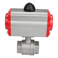 Кран шаровой DN.ru КШМП.316.230-ISO Ду15 Ру63 с пневмоприводом D160-01521