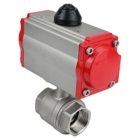 Кран шаровой DN.ru КШМП.316.230-ISO Ду15 Ру63 с пневмоприводом D160-01521