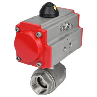 Кран шаровой DN.ru КШМП.316.230-ISO Ду15 Ру63 с пневмоприводом D160-01521