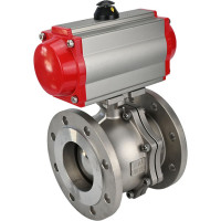 Шаровой кран DN.ru КШФП.316.200 Ду15 Ру40 с пневмоприводом D160-01992