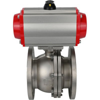 Шаровой кран DN.ru КШФП.316.200 Ду15 Ру40 с пневмоприводом D160-01992