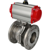 Шаровой кран DN.ru КШФП.316.200 Ду15 Ру40 с пневмоприводом D160-01992