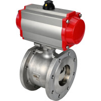 Шаровой кран DN.ru КШмФП.316.200 Ду20 Ру16 пневмопривод, пневмораспред D160-01726