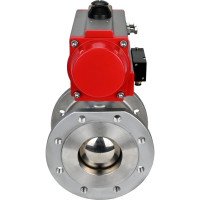 Шаровой кран DN.ru КШмФП.316.200 Ду20 Ру16 пневмопривод, пневмораспред D160-01726