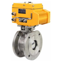 Шаровой кран DN.ru КШмФП.316.200 Ду65 Ру16 электропривод QT-010 220В D160-01858