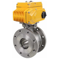 Шаровой кран DN.ru КШмФП.316.200 Ду80 Ру16 электропривод QT-015 220В D160-01889
