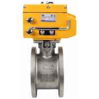 Шаровой кран DN.ru КШмФП.316.200 Ду80 Ру16 электропривод QT-015 220В D160-01889