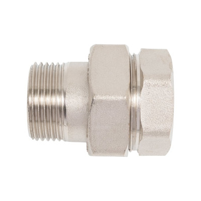 Прямой соединитель SR Rubinetterie никелированный "Американка" 1" 0186-2500N000