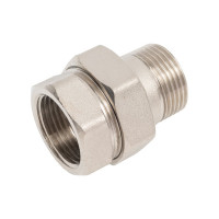 Прямой соединитель SR Rubinetterie никелированный "Американка" 1" 0186-2500N000