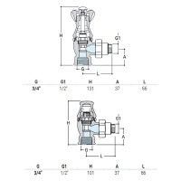 Комплект SR Rubinetterie серия "Liberty" 1/2"х3/4" угловой, цвет золото RAL1036 0320-2000V00R