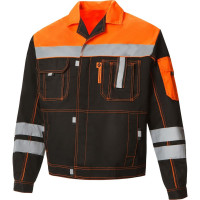 Костюм СОЮЗСПЕЦОДЕЖДА Профессионал-2 с СОП, черно-оранжевый, р. 60-62 рост 170-176 2000000020839