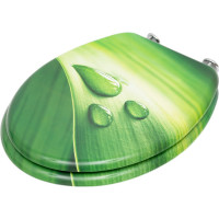 Сиденье для унитаза SANTRADE Капли на листе 0517