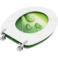 Сиденье для унитаза SANTRADE Капли на листе 0517