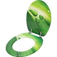 Сиденье для унитаза SANTRADE Капли на листе 0517