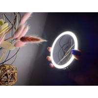 Карманное зеркало с подсветкой Uniel SW/DIM/RECH WHITE ULK-F73 UL-00007899