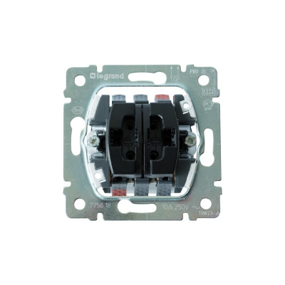 Кнопочный двухклавишный переключатель Legrand PRO21 775818