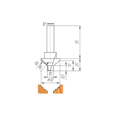 Фреза МебельДрев ФК 0250 4627198884944