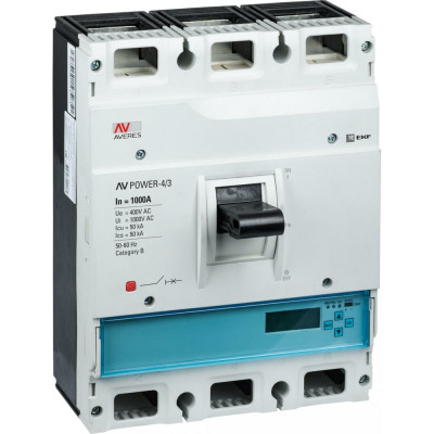 Автоматический выключатель EKF AV POWER-4/3 AVERES mccb-43-1000H-6.2-av