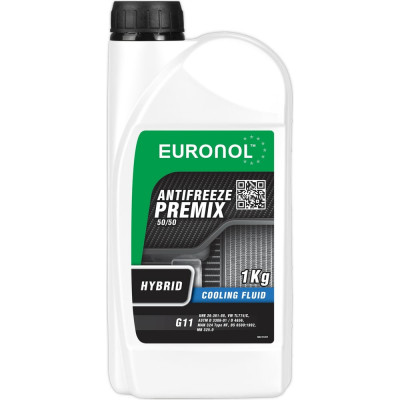 Охлаждающая жидкость Euronol ANTIFREEZE HYBRID READY G11 80214