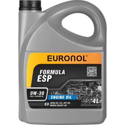 Моторное масло Euronol ESP FORMULA 0w-30, С3 80188