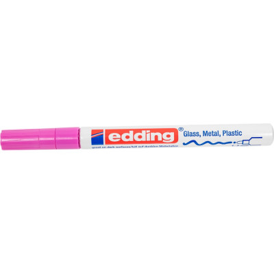 Edding Маркер глянцевый лаковый, округлый наконечник, 1-2 мм, розовый E-751#9