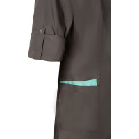 Женский халат СОЮЗСПЕЦОДЕЖДА ЭВЕЛИН рукав 3/4, графит/мятный, р. 44-46, рост 170-176 2000000144962