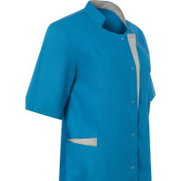 Халат с коротким рукавом СОЮЗСПЕЦОДЕЖДА ЭВЕЛИН бирюза/светло-серый, р. 44-46, рост 170-176 2000000145709