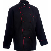 Поварская куртка СОЮЗСПЕЦОДЕЖДА Люкс черная, р. 44-46, рост 182-188 2000000000602