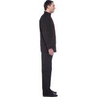 Поварская куртка СОЮЗСПЕЦОДЕЖДА Люкс черная, р. 44-46, рост 182-188 2000000000602