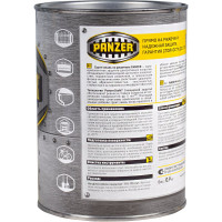 Грунт - эмаль PANZER по ржавчине 3 в 1 гладкая, зеленая, 0.9 кг 219844