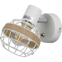 Настенно-потолочный светильник-спот Rivoli Anselma 7034701 1xE14 40 Вт поворотный, с выключателем Б0051974