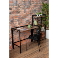 Компьютерный стол ТИТАН МЕТА СЛКС-2, ясень шимо тёмный 4670026243369