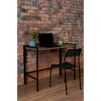 Компьютерный стол ТИТАН МЕТА СЛКС-2, ясень шимо тёмный 4670026243369