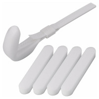 Губка для мытья посуды и уборки МУЛЬТИДОМ с 4 сменными насадками, 3 цвета VL58-70