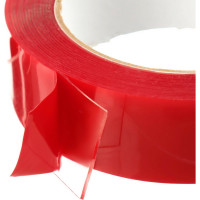 Прозрачная, двусторонняя, акриловая клейкая лента TORSO 30 мм х 5 м 1293512