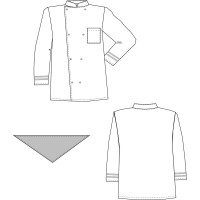 Поварская куртка СОЮЗСПЕЦОДЕЖДА Люкс-Лайт темно-синяя, р. 52-54, рост 182-188 2000000005171